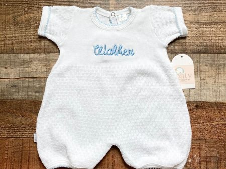 Paty White Knit Walker Romper NWT- Size 6M Fashion