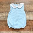 The Smocking Place Blue White Striped Walker Bubble- Size 6M (see notes) Fashion