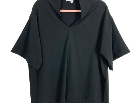 Brooke Wright Black V-Neck Top- OS (fits M L, sold out online) Supply