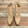 Qupid Camel Suede Booties- Size 10 (Brand New Condition) on Sale