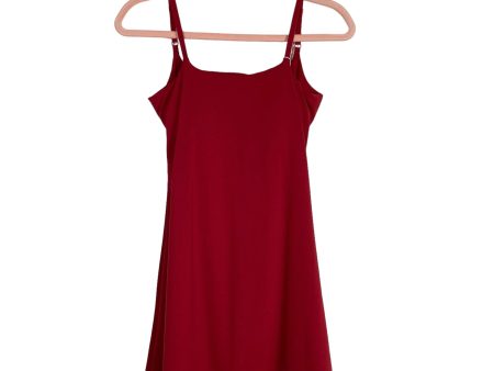 VertVie Red with Built in Padded Bra Tennis Dress and Biker Shorts Set NWT- Size S (sold as a set) on Sale