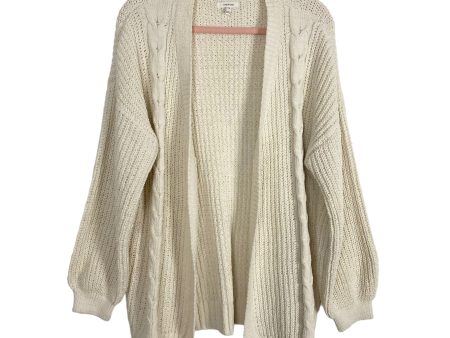 Maurices Cream Chenille Open Front Cardigan- Size XXL Supply