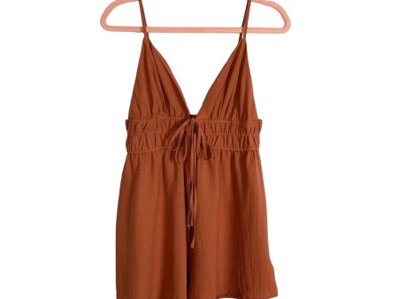 Cupshe Brick Tie Front Romper NWT- Size M (sold out online) For Cheap