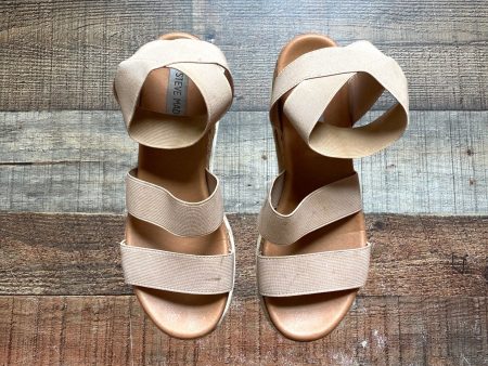 Steve Madden Tan Bandi Cork Wedge Sandals- Size 7 (see notes) Online