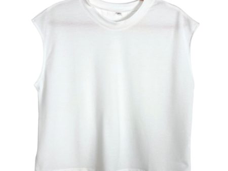 No Brand White Sleeveless Top and Pants Set- Size S (sold as a set) Online