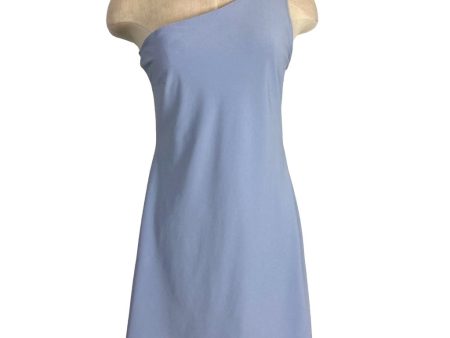 Abercrombie & Fitch Light Blue One Shoulder Traveler Mini Dress- Size M Sale