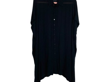 L Space Black Button Up Cover Up- Size XS S For Sale