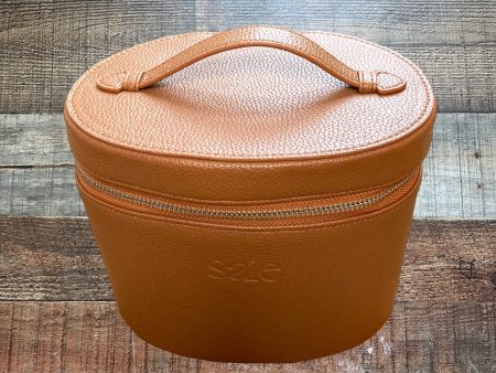 Saie Camel Vegan Leather Compartment Vanity Case (see notes, sold out online) Online now