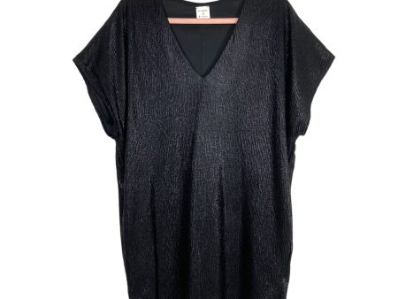 By Together Black Textured Knit V-Neck Dress- Size S Online