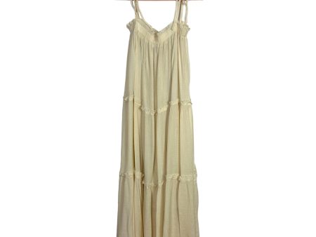 &Merci Cream Tie Straps Gauze Dress- Size M Fashion