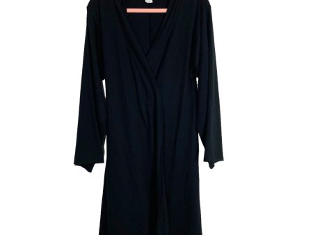 Ingrid & Isabel Black Wrap Robe- Size M (see notes) Discount