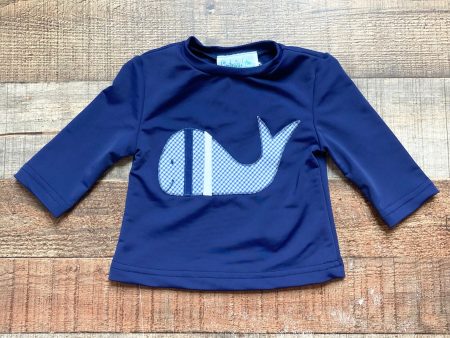 Funtasia Too Navy Whale Rash Guard- Size 3M Cheap