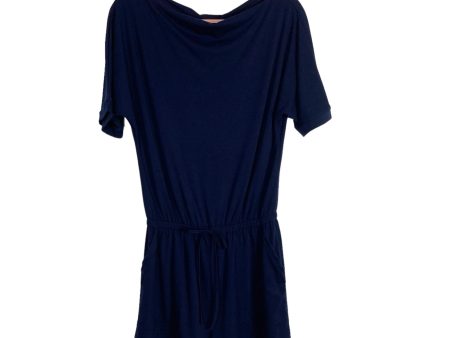 Anrabess Navy Faux Drawstring Romper NWT- Size S Online now