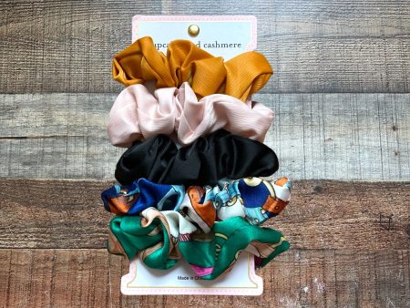 Cupcake and Cashmere Set of 5 Satin Scrunchies Discount