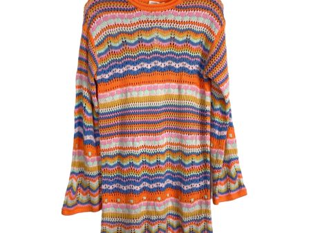 Goodnight Macaroon Multi Color Open Knit Dress NWT- Size M For Cheap