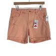 Old Navy Peach Lycra Denim Distressed Mid-Rise Shorts NWT- Size 10 Online Hot Sale