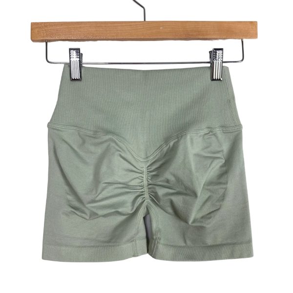 VertVie Sage V Crossover Waist with Cinched Butt Biker Shorts NWT- Size S For Discount