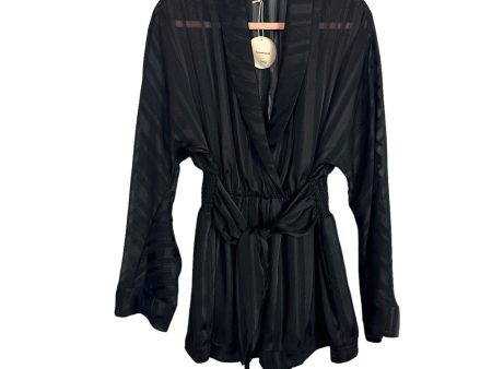 Camila Coelho Black Shimmer Semi Sheer Romper NWT- Size S (sold out online) Discount