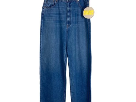 Mother Snacks Medium Wash Wide Leg Jeans NWT- Size 33 (Inseam 32”) Online