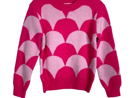 &Merci Light Hot Pink Printed Sweater NWT- Size S (sold out online) For Sale