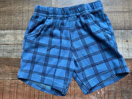 Hudson Baby Blue Navy Plaid Shorts- Size 6-9M Hot on Sale