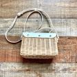 Mudpie Light Wicker with White Leather Shoulder Bag (LIKE NEW) Fashion