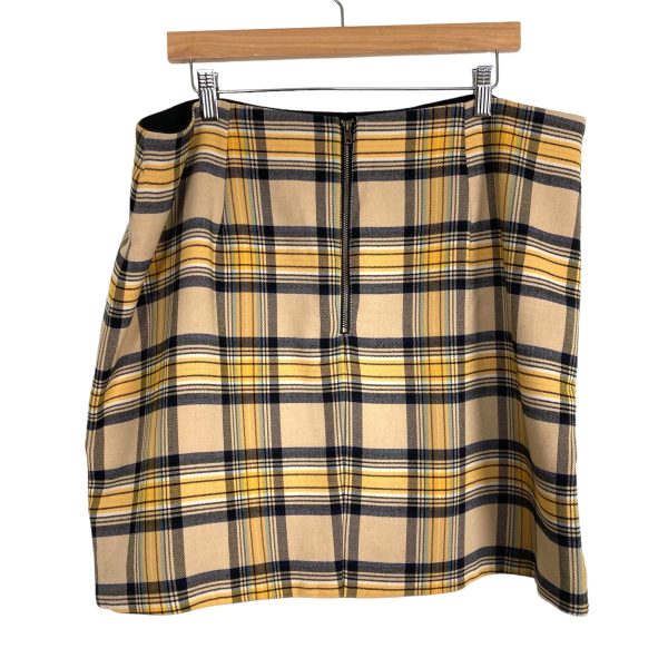 Skies are Blue Yellow Plaid Skirt- Size 1X (we have matching blazer jacket) Supply