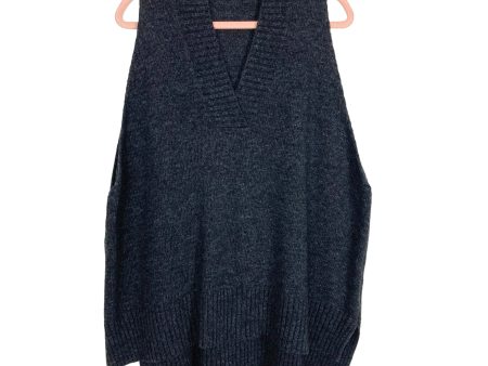 Storets Black Wool Blend Lyla Oversized Sweater Vest- Size S M For Cheap