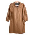 Avec Les Filles Camel Faux Leather Button Up Dress- Size XL (sold out online) Supply