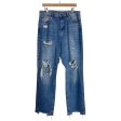 Simply be. Light Wash Distressed Jeans- Size 12R (Inseam 32 ) Sale