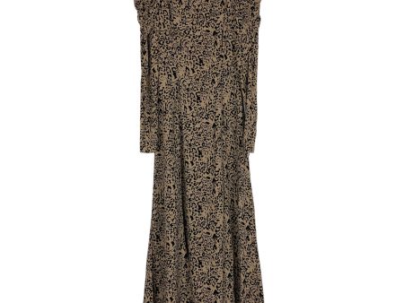 Zara Animal Print Puff Zipper Sleeve Dress- Size S Online now