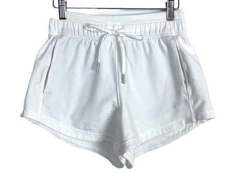 Lululemon White Drawstring Shorts- Size 4 For Sale