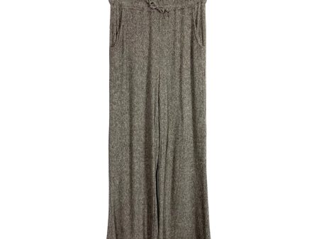 Elegantees Gray Ribbed Drawstring Lounge Pants- Size XS (we have matching cardigan) Online now