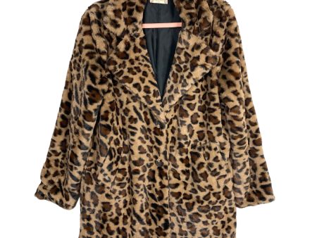 Altar d State Animal Print Faux Fur Jacket- Size XS For Cheap