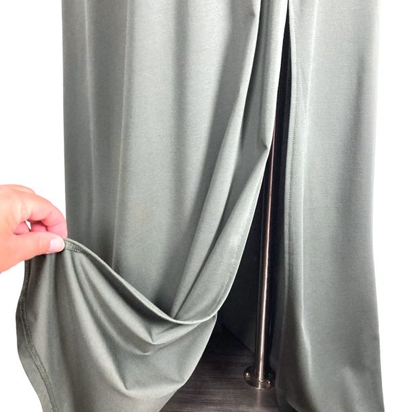 BTFBM Olive One Shoulder with Cut Out and Side Slit Maxi Dress- Size S Sale