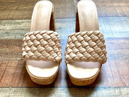 Shu Shop Nude Braided Cork Block Heels- Size 7 (Brand New Condition) Hot on Sale