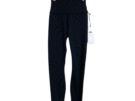 Alo Black Jacquard Checkered High Waisted Leggings NWT- Size XS (Inseam 27”) Hot on Sale