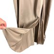 Abercrombie & Fitch Satin Tan Front Slit Dress NWT- Size S Online Hot Sale