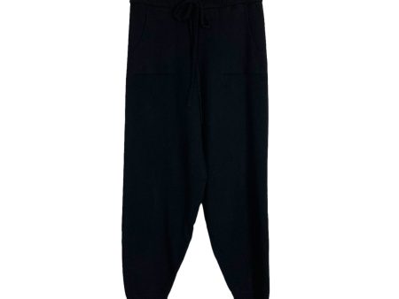 No Brand Black Sweater Drawstring Joggers- Size XL (Inseam 26”) on Sale