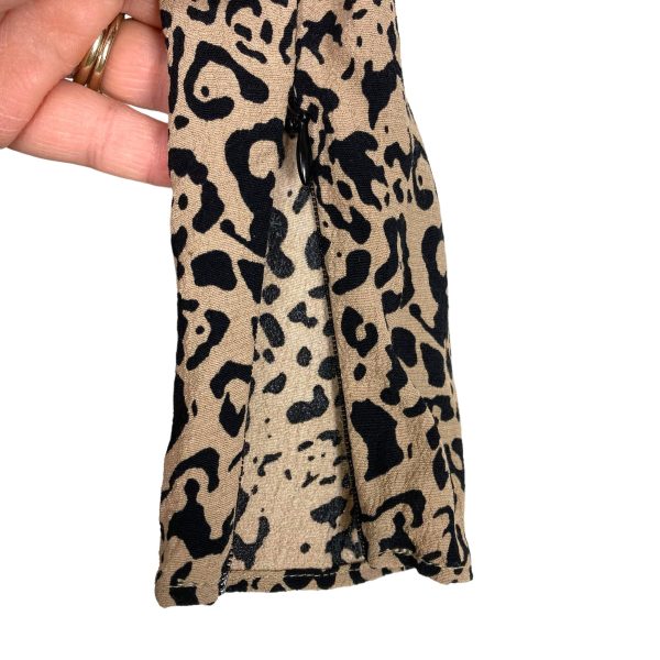 Zara Animal Print Puff Zipper Sleeve Dress- Size S Online now