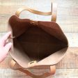 LOFT Cognac Leather Magnetic Closure Tote Bag NWT (sold out online) on Sale