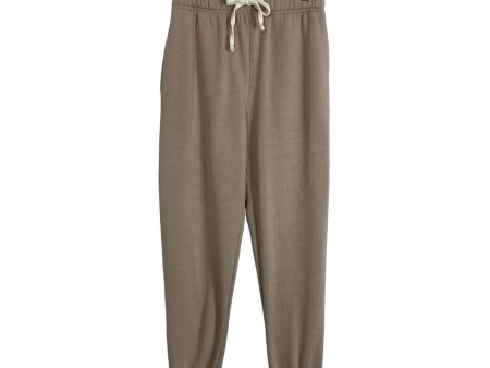 Impressions Taupe Drawstring Sweatpants- Size S (see notes) on Sale