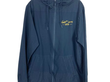 Last Era MEN S Navy Motorsport Culture Rain Jacket- Size L For Cheap