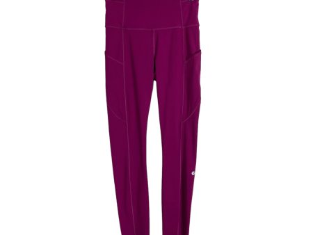 Lululemon Fuchsia with Pockets Leggings- Size 4 (Inseam 28”) Discount