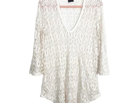 Elif for Jordan Taylor Ivory Crochet Cover Up- Size M Supply