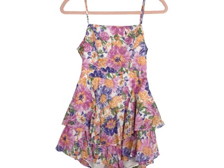 Angel Biba Floral Wired Front Back Tie Romper- Size S Discount