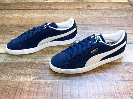 Puma Suede Classic XXI Navy Peacoat MEN S Sneakers- Size 11.5 (LIKE NEW) Discount