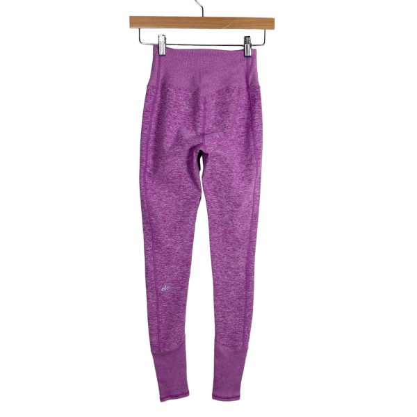 Alo Heathered Fuchsia High Waist Lounge Leggings- Size XXS (Inseam 28”) Online Hot Sale