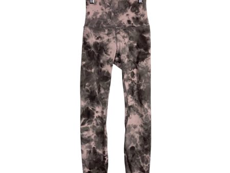 Lululemon Blush Grey Tie-Dye Print High Waisted Leggings- Size 2 (Inseam 24”) Online