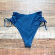 Abercrombie & Fitch Blue Glitter Cheeky Side Tie Bikini Bottoms NWT- Size S (we have matching top) Discount